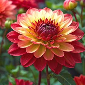 Георгин Оникс Найт купить по цене от 590р. в интернет-магазине «Посадика» с доставкой почтой в в Няганье и по всей России – [изображение №1].